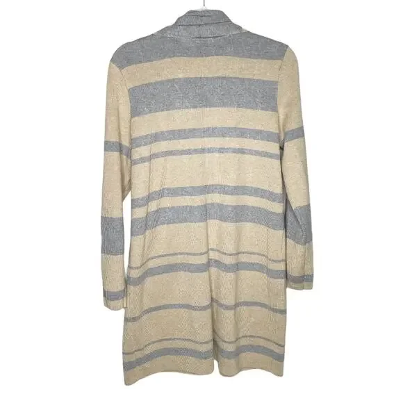Calvin Klein Striped Heavy Knit Cardigan Large - Picture 9 of 10